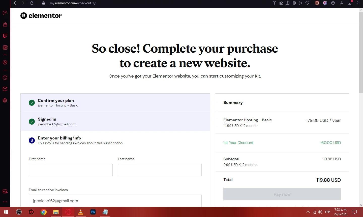 How to apply Elementor coupon code